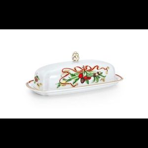 Tiffany & Co Holiday Garland Butter dish